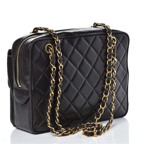 black quilted chanel bag replica|chanel black bag price.